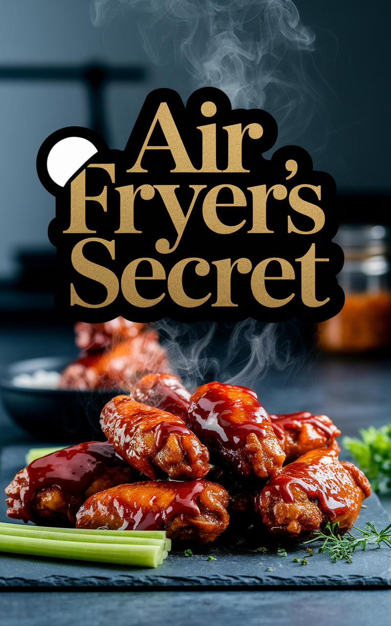 Air fryer technology diagram showing hot air circulation