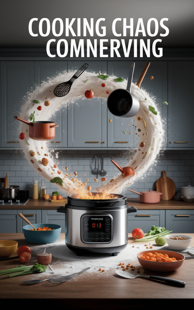 Cook, steam, and sauté techniques being used simultaneously