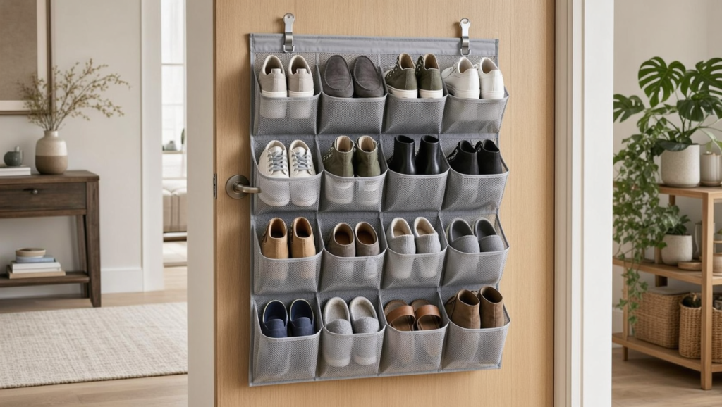 Amazon Basics 24-Pocket Shoe Organizer Review review image