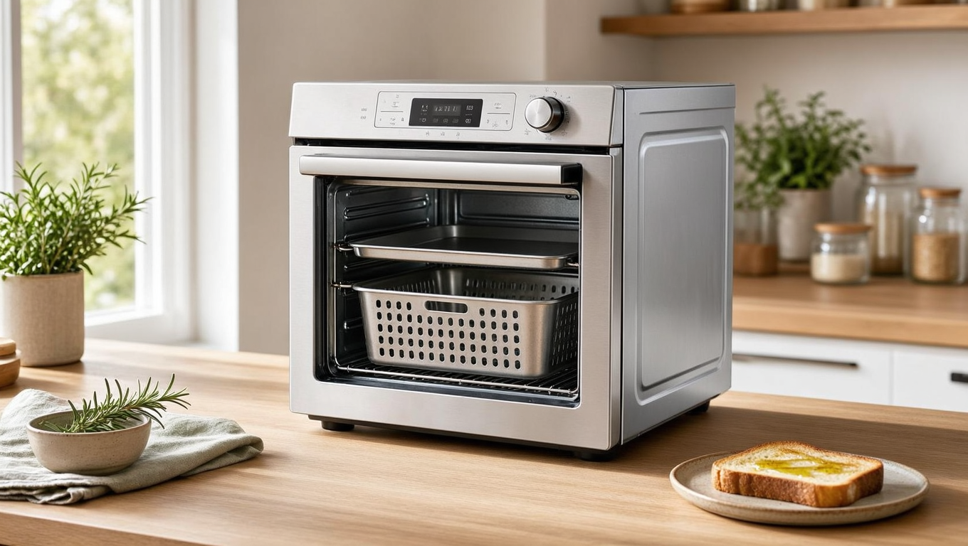 BLACK+DECKER Crisp 'N Bake Air Fry Countertop Convection Toaster Oven, Medium C... review image